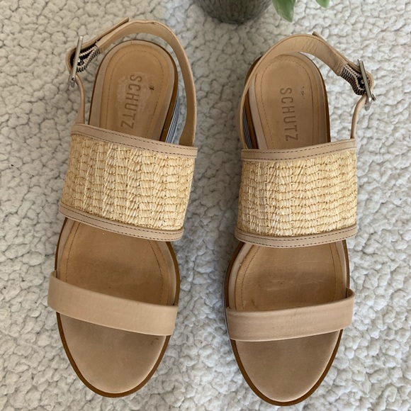 SCHUTZ open toe leather sandals - Picture 5 of 13